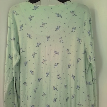 Women's Pajamas - XL, Multi-Color (Aqua/Green/Blue/Purple/Salmon), Cotton/Polyester
