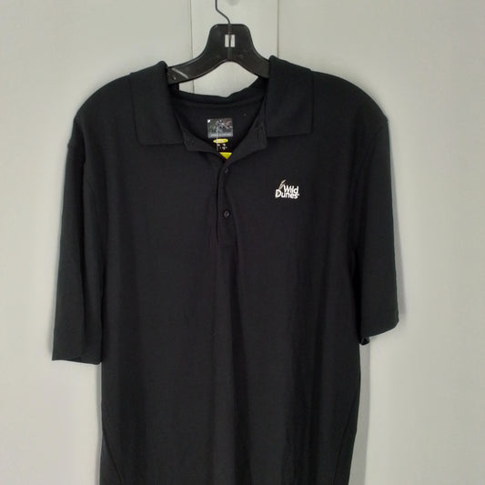 Men's XL Polyester Shirt - Black/White/Brown, Like New