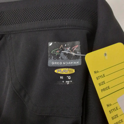 Men's XL Polyester Shirt - Black/White/Brown, Like New