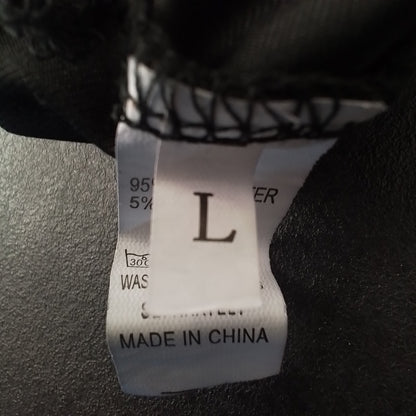 Women's Black Pajamas - Size L, Polyester