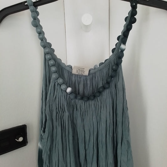 Women's Rayon Dress, One Size, White/Black/Grey, Gently Used