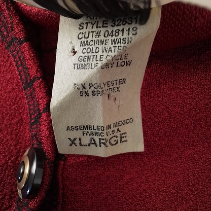Women's Red Polyester Sweater - Size L