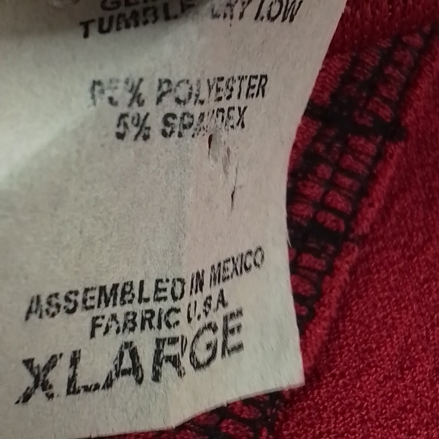 Women's Red Polyester Sweater - Size L