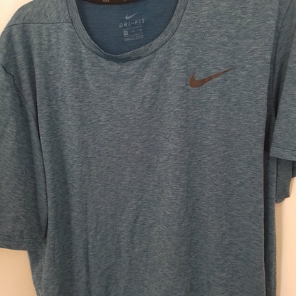 Nike Men's Blue T-Shirt, XXL, Polyester