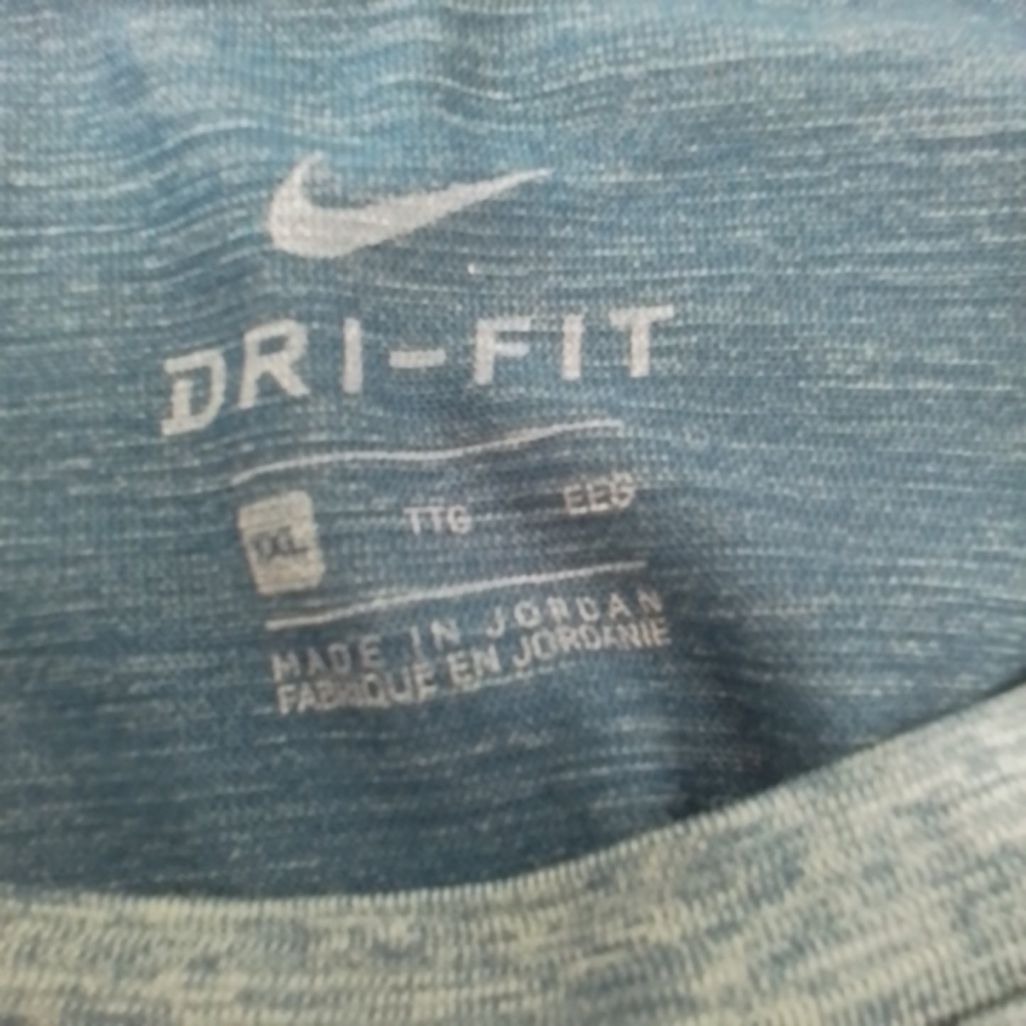 Nike Men's Blue T-Shirt, XXL, Polyester