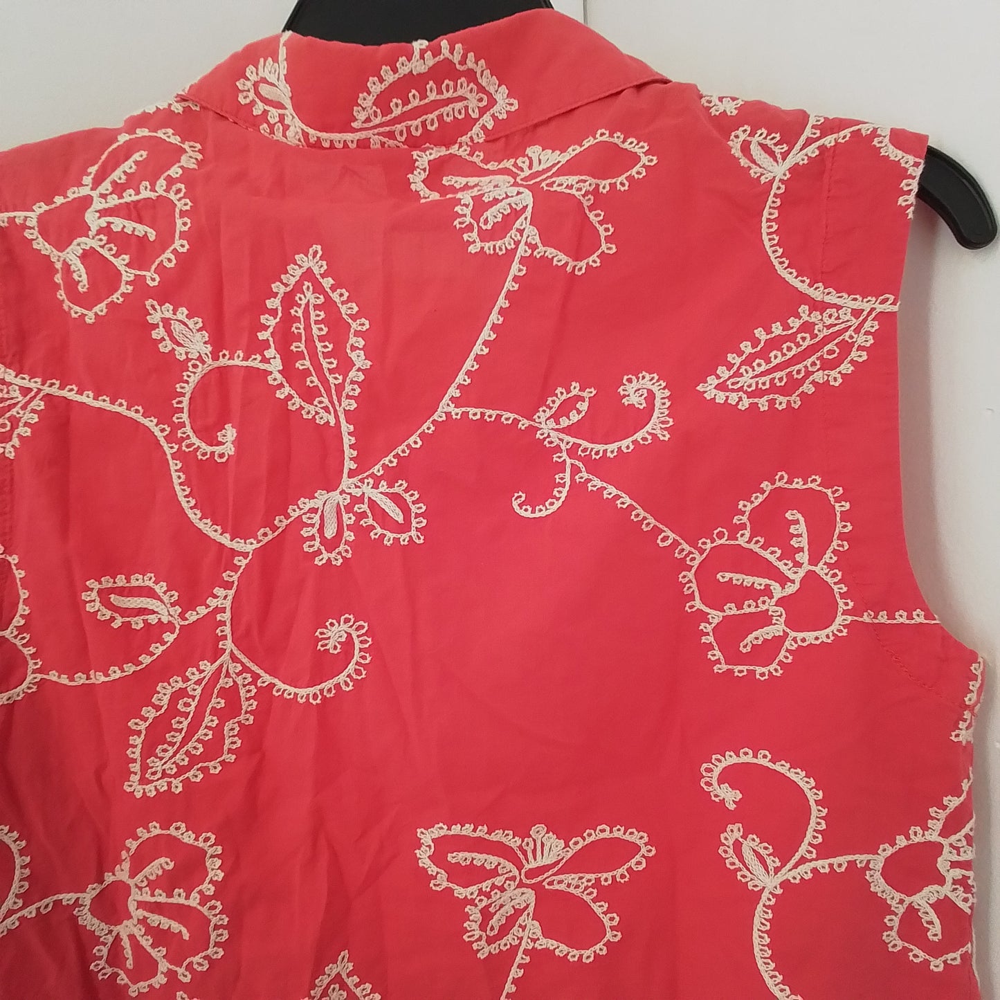 Women's Red Cotton Shirt - Size M