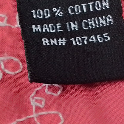 Women's Red Cotton Shirt - Size M
