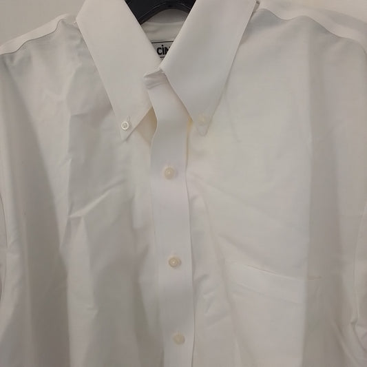 Men's White Cotton Shirt - Size S