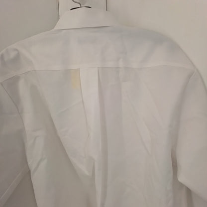 Men's White Cotton Shirt - Size S