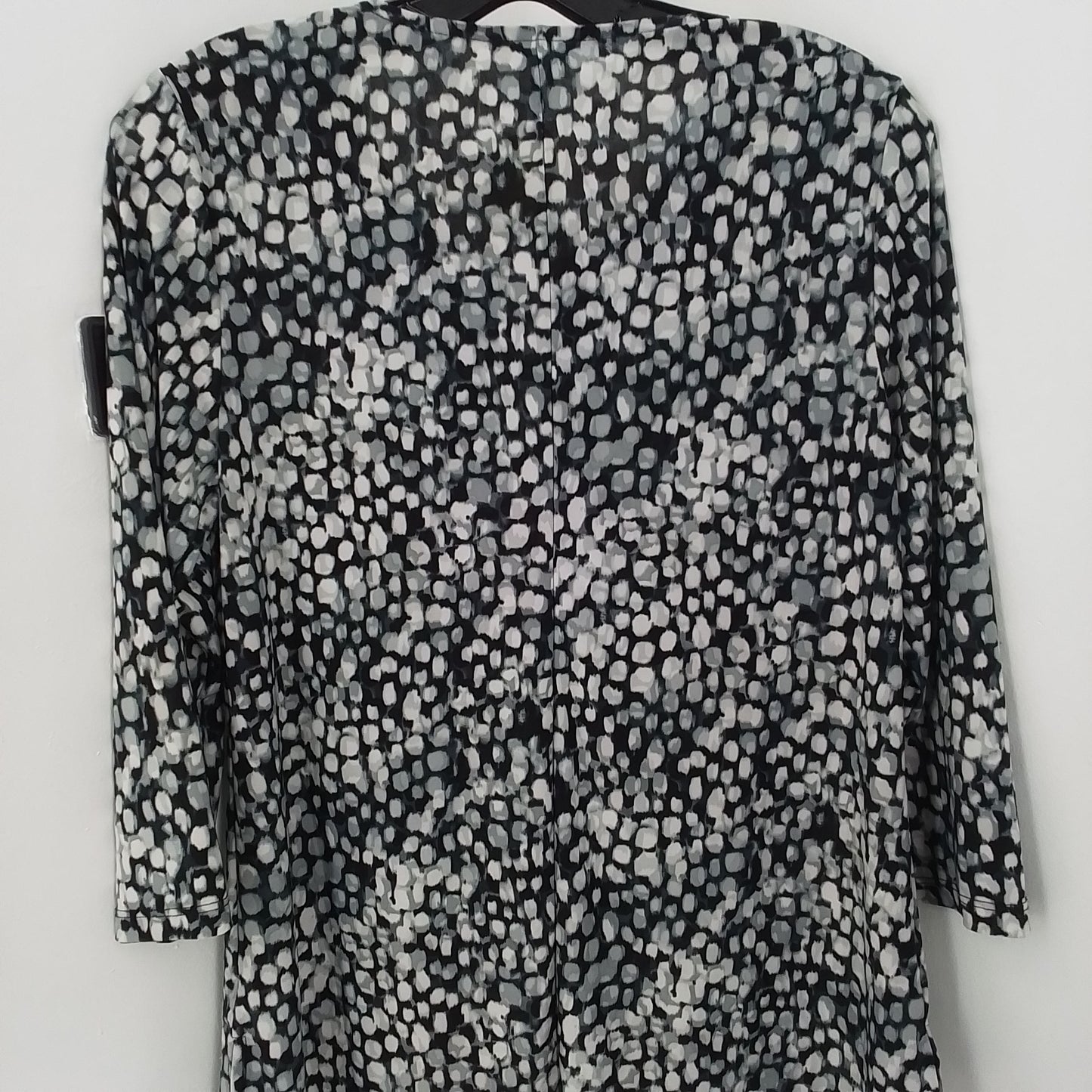 Women's Polyester Blouse - Size S - Black/White