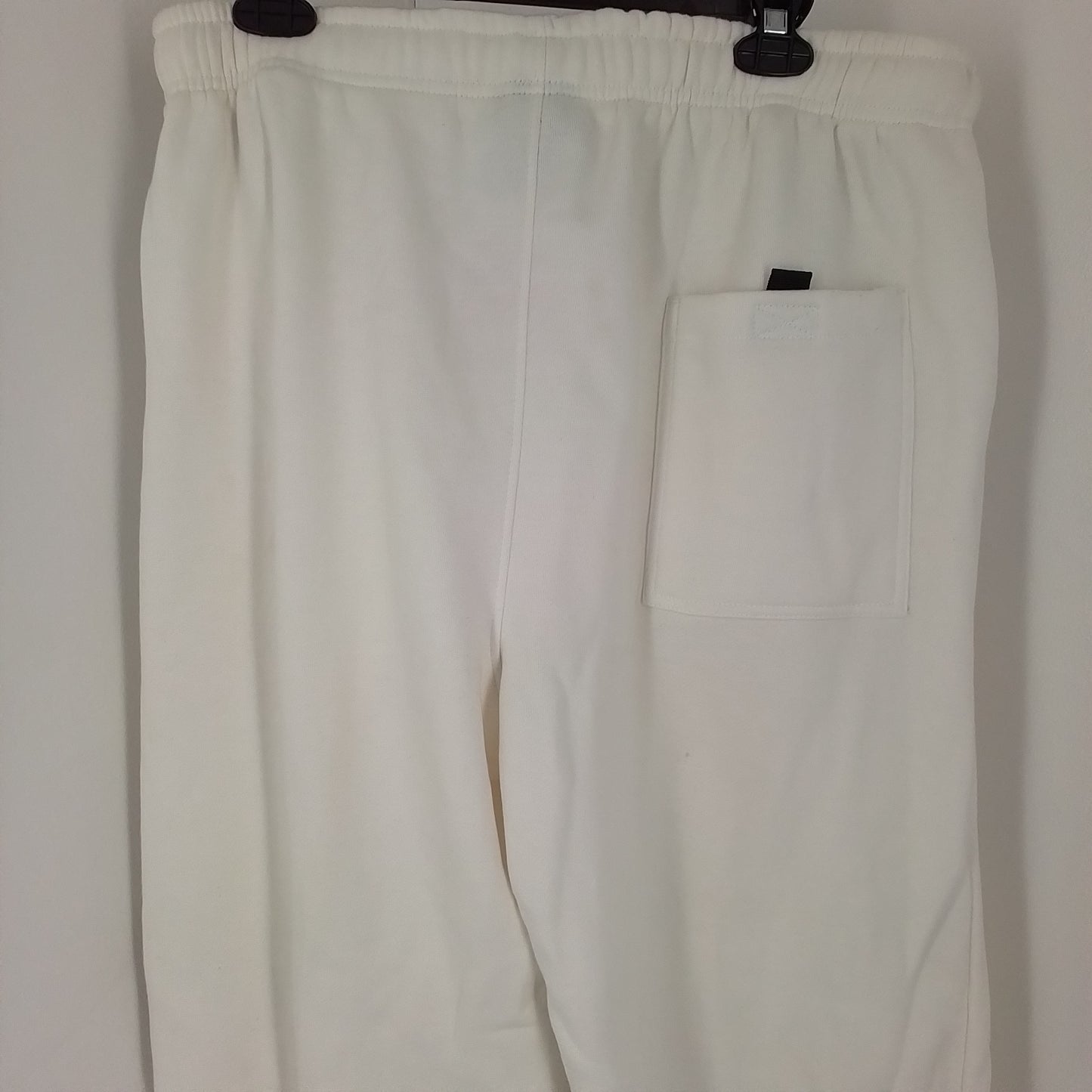 Men's Sweat Pants - White, XXL, Cotton/Polyester