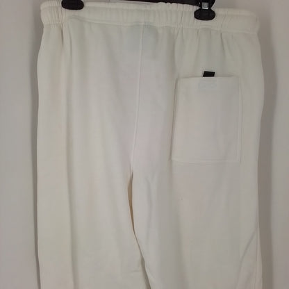 Men's Sweat Pants - White, XXL, Cotton/Polyester