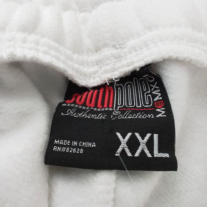 Men's Sweat Pants - White, XXL, Cotton/Polyester