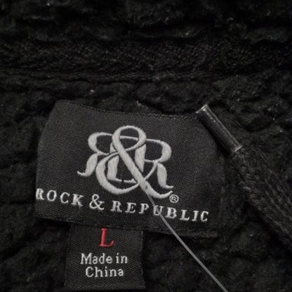 Men's Cotton Jacket - Size L - Black/Grey/White