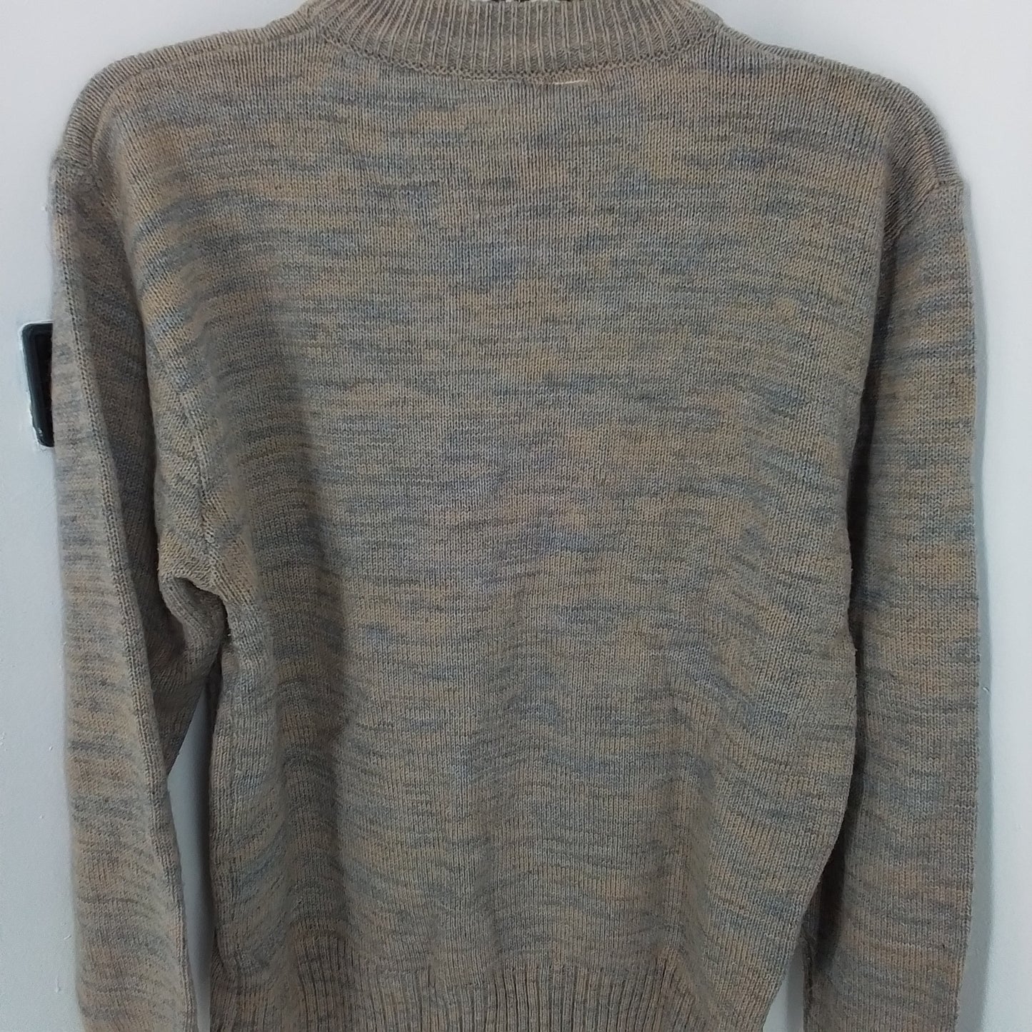 Men's Acrylic Sweater - M - Brown, Red, Black, Grey