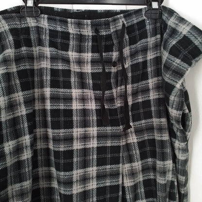Stafford Men's Pajama, Size L, Polyester, White/Black/Grey