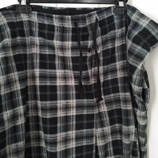 Stafford Men's Pajama, Size L, Polyester, White/Black/Grey
