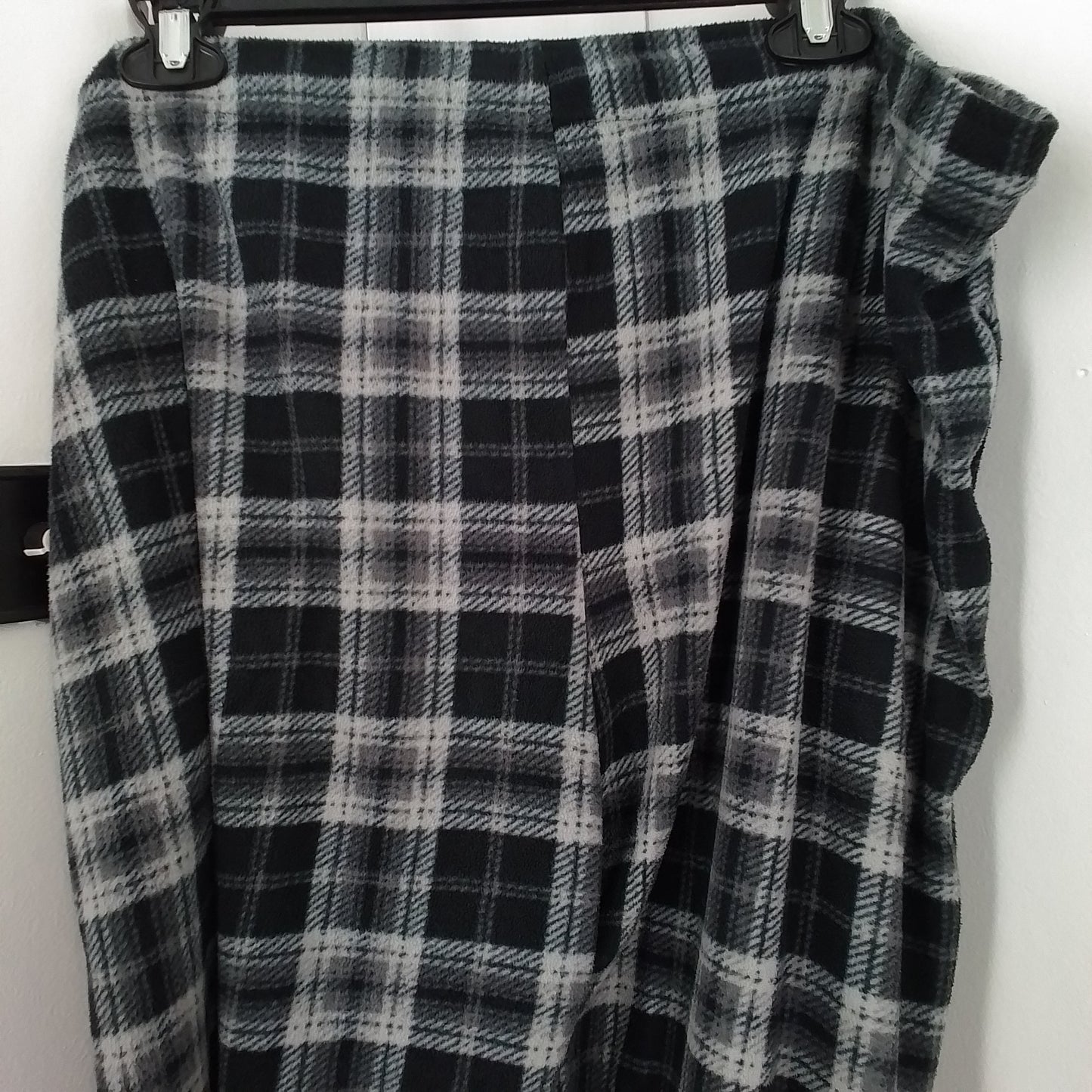 Stafford Men's Pajama, Size L, Polyester, White/Black/Grey