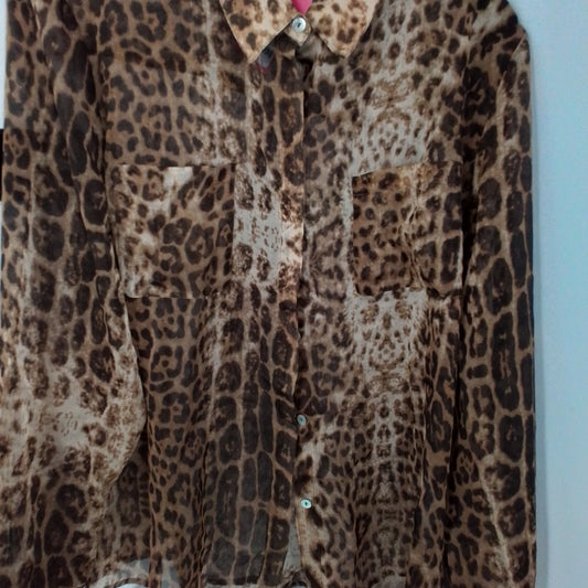 Chico's Women's Blouse - Brown/Black