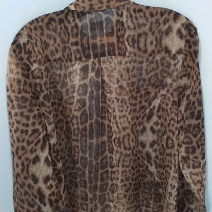 Chico's Women's Blouse - Brown/Black