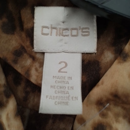 Chico's Women's Blouse - Brown/Black