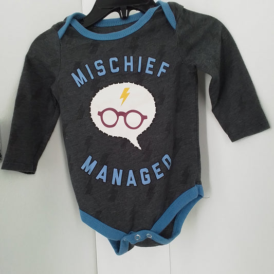 Kids Cotton onesie - Aqua/Grey, Size M