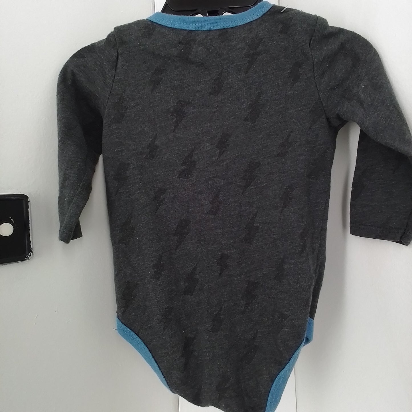 Kids Cotton onesie - Aqua/Grey, Size M