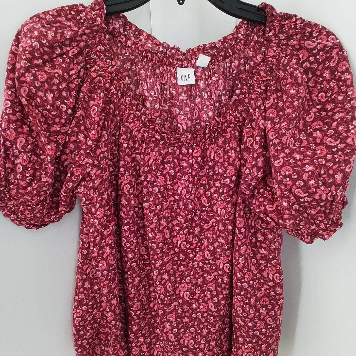 Gap Inc. Women's Blouse - Red/White, XS, Cotton