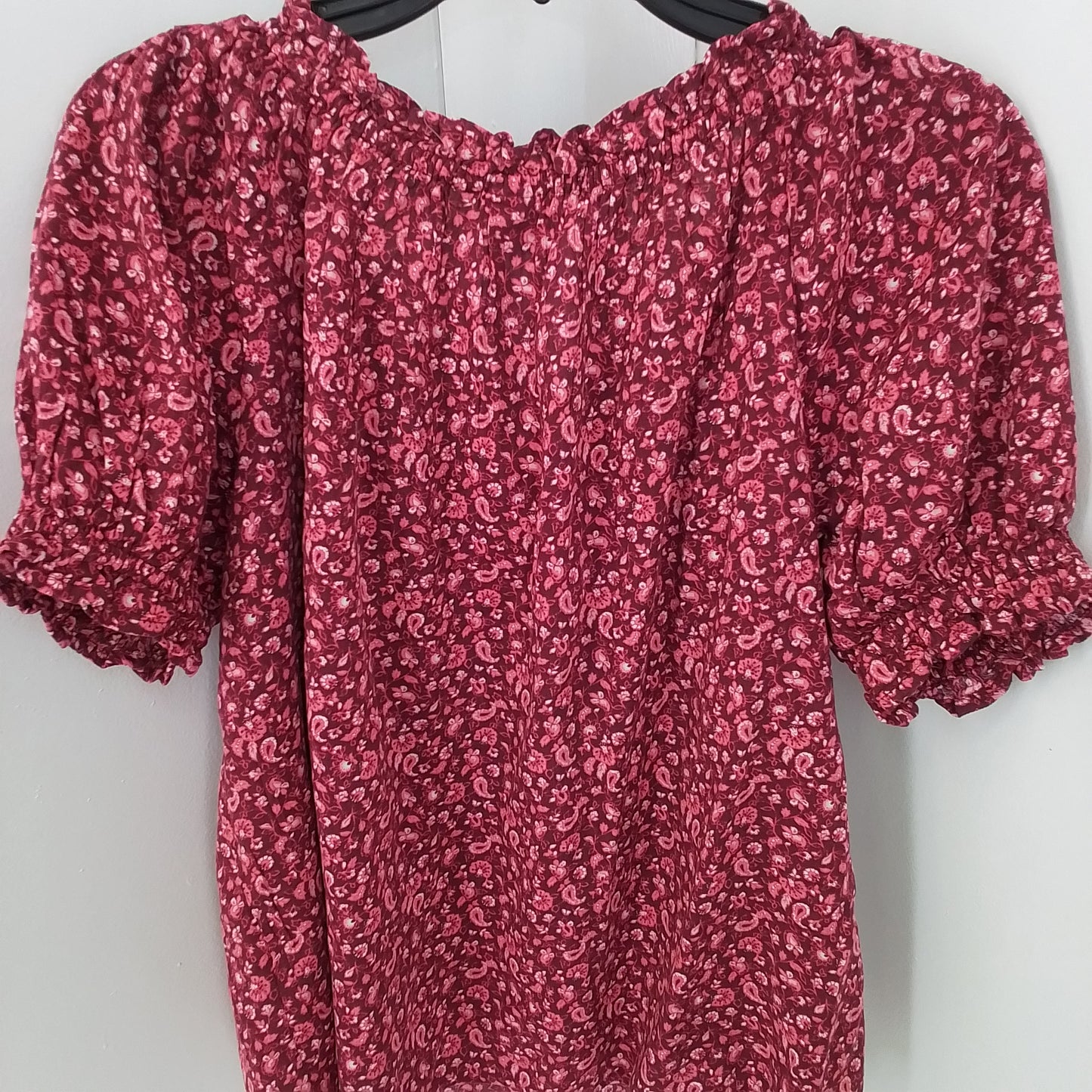 Gap Inc. Women's Blouse - Red/White, XS, Cotton