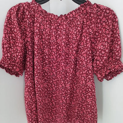 Gap Inc. Women's Blouse - Red/White, XS, Cotton