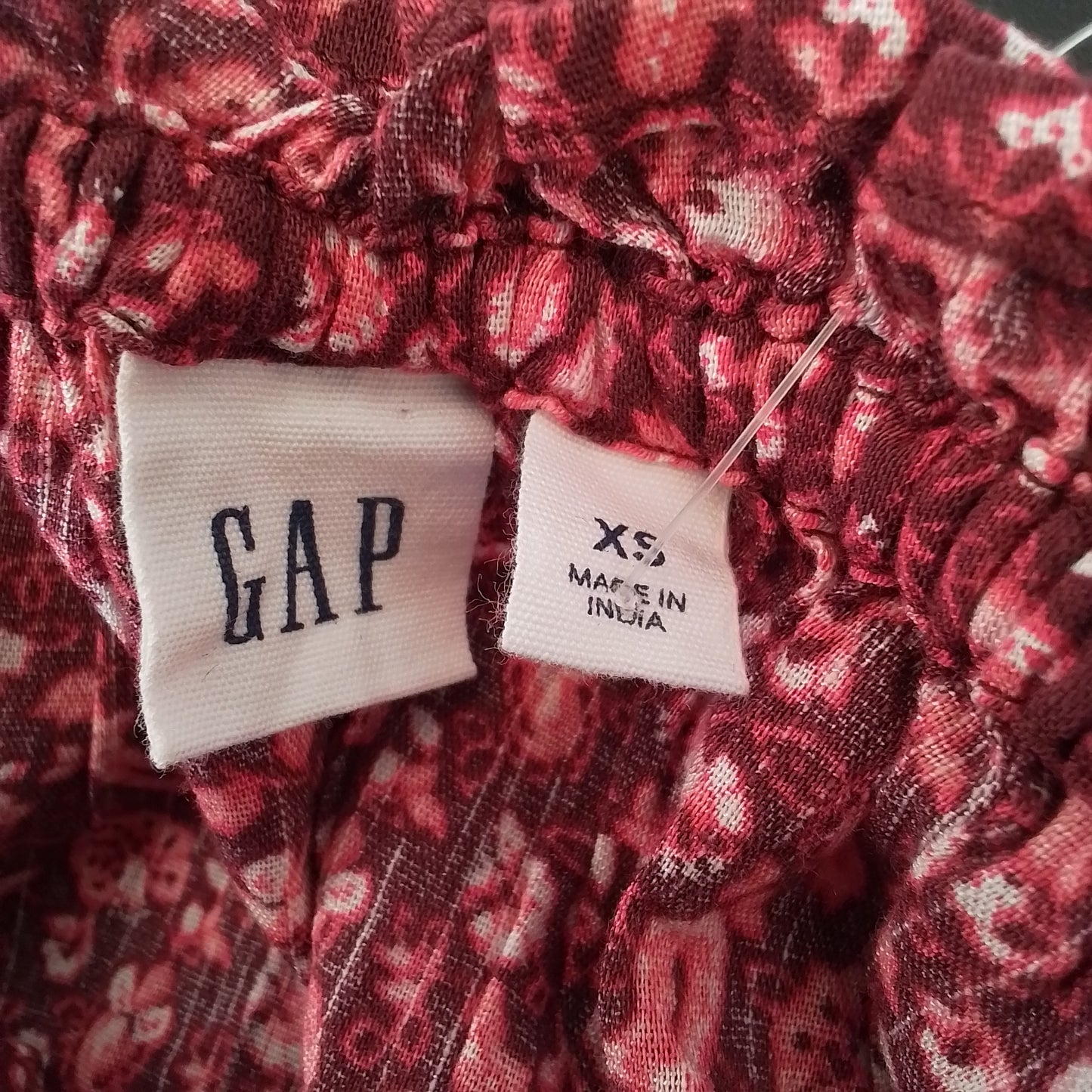 Gap Inc. Women's Blouse - Red/White, XS, Cotton