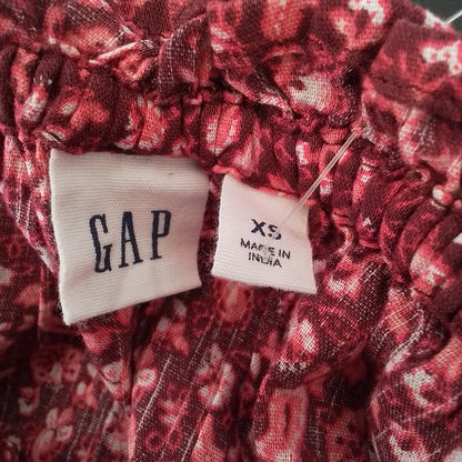 Gap Inc. Women's Blouse - Red/White, XS, Cotton