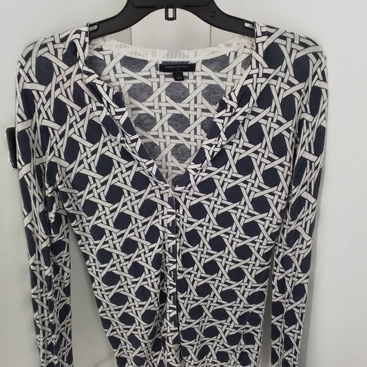 Banana Republic Women's Cotton Sweater - White/Black