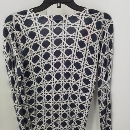 Banana Republic Women's Cotton Sweater - White/Black