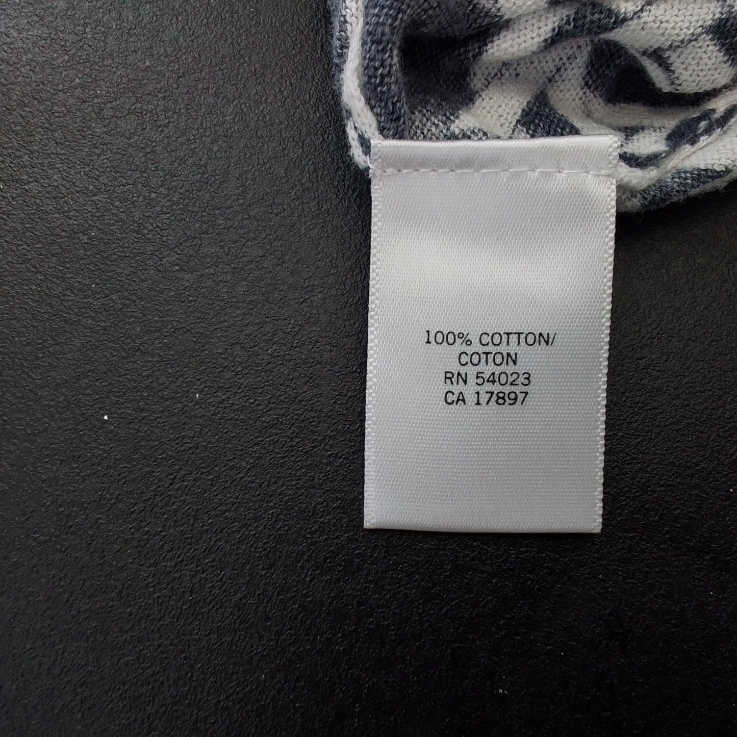 Banana Republic Women's Cotton Sweater - White/Black