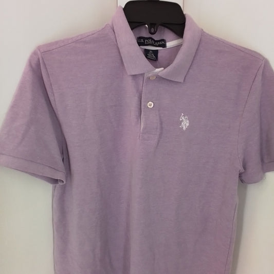 Kids Polo Shirt - Purple, XL, Cotton/Polyester