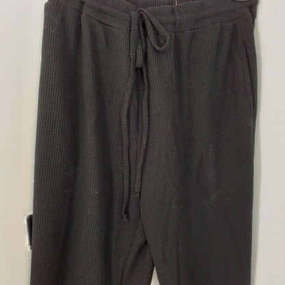 Women's Black Polyester Pants - Size M