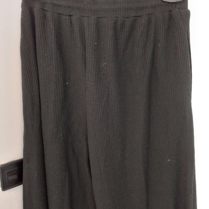 Women's Black Polyester Pants - Size M