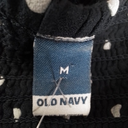 Old Navy Women's Blue & White Polka Dot Jumper - Size M, Rayon