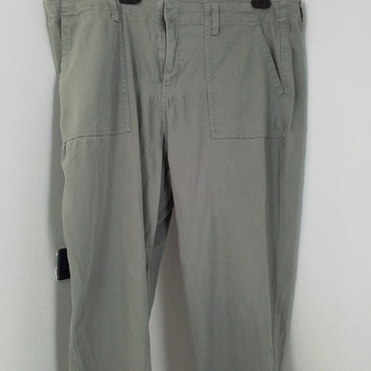 Women's Green Cotton Pants - Size 18