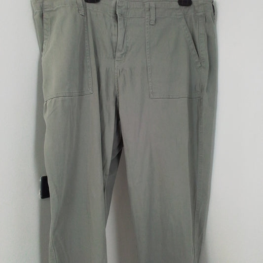 Women's Green Cotton Pants - Size 18