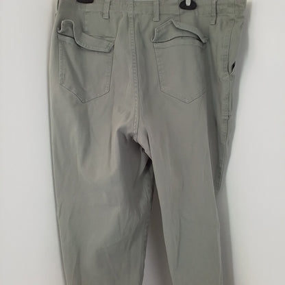 Women's Green Cotton Pants - Size 18