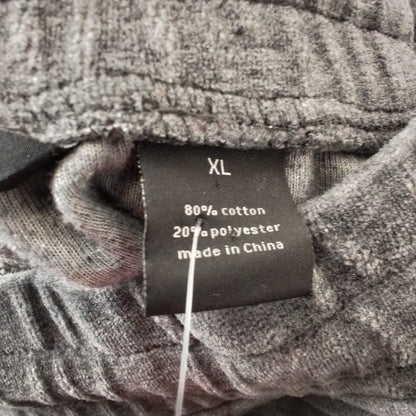 Men's Grey Cotton Pants - XL