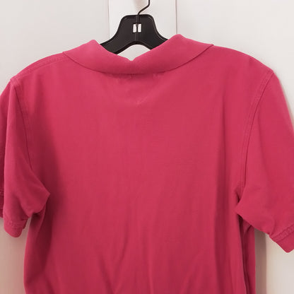 Tommy Hilfiger Kids Pink Polo Shirt, Size L, Cotton