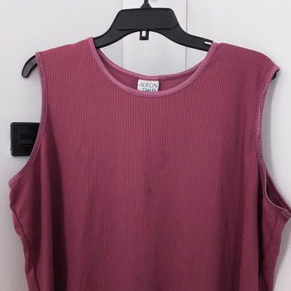 Women's Purple Polyester Tank Top - 3x