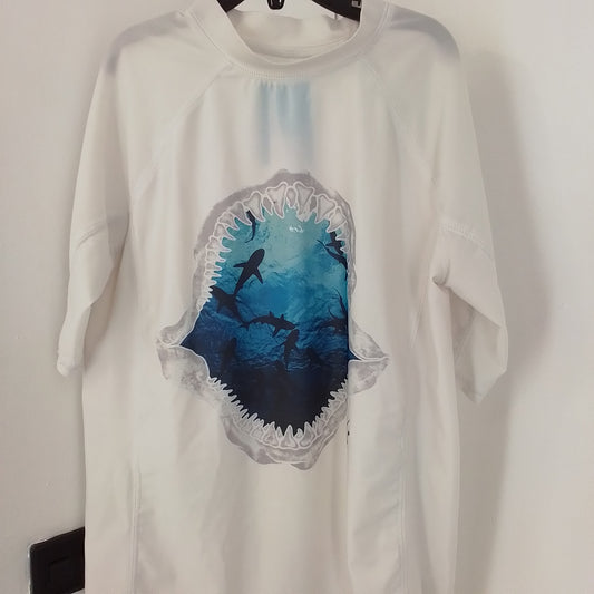 Gap Kids White Polyester Swim Shirt - XL (Kids)