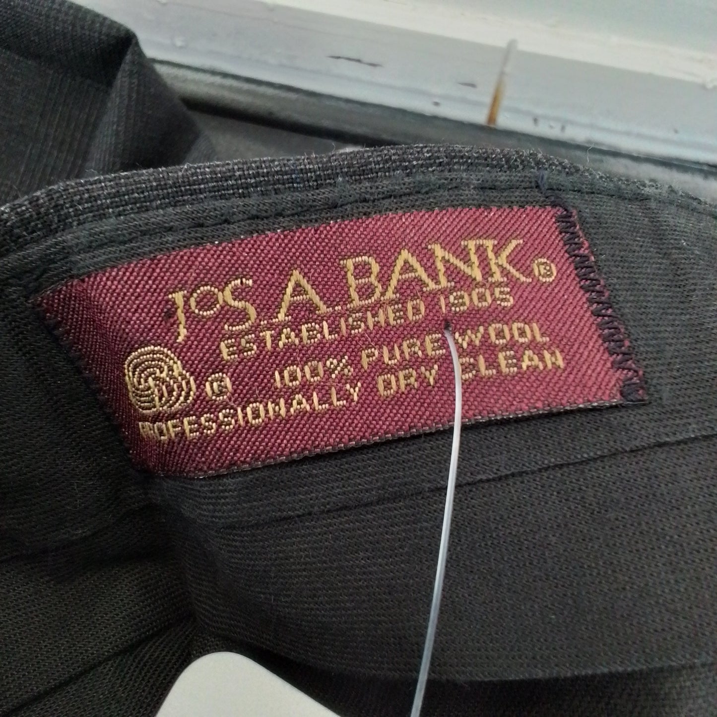 Jos A Bank Men's Grey Wool Dress Pants