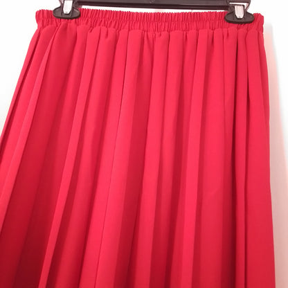 Women's Red Skirt - Size M, Polyester