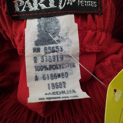 Women's Red Skirt - Size M, Polyester
