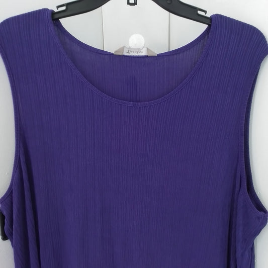 Purple Acrylic Women's Blouse